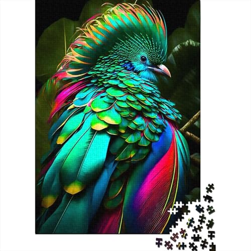 300-teiliges Vogel-Puzzle für Erwachsene Teenager, Holzpuzzles, Puzzles für Erwachsene, Lernspiel, Herausforderungsspielzeug, 300 Stück (40 x 28 cm) von BaoFFF