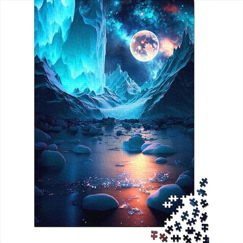 500-teiliges Puzzle „Eiskalte Antarktis“, rechteckiges Puzzle aus Holz, schwierig und herausfordernd, 500 Teile (52 x 38 cm) von BaoFFF