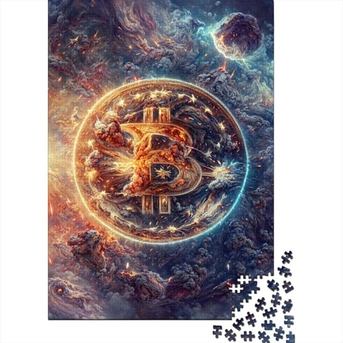 500-teiliges Puzzle „Geld im Weltraum“ für Erwachsene, Puzzles für Erwachsene, Puzzles für Erwachsene, Lernspiel, Herausforderungsspielzeug, 500 Stück (52 x 38 cm) von BaoFFF