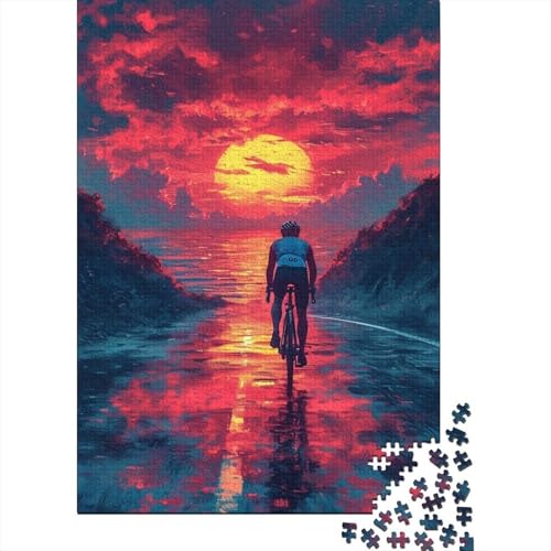 500-teiliges Puzzle „Mountainbike“ für Papppuzzles, Lernspielzeug, 500 Stück (52 x 38 cm) von BaoFFF