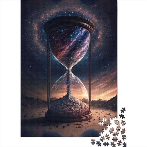 500-teiliges Puzzle für Erwachsene, „The Flow of Time“, quadratische Puzzles für Erwachsene und Holzpuzzles, Lernspiel, 500 Teile (52 x 38 cm) von BaoFFF