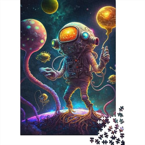 500-teiliges Puzzle für Erwachsene, Alien-Monster451, Puzzle für Erwachsene und Holzpuzzle, Puzzle für Puzzleliebhaber, 500 Teile (52 x 38 cm) von BaoFFF