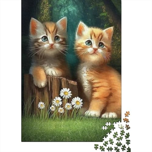 Animal Art Cat 1000-teiliges Puzzle für Erwachsene | Puzzles für Erwachsene | 1000-teiliges Puzzle für Erwachsene | Puzzle 1000 Teile (75 x 50 cm) von BaoFFF