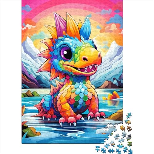 Art Dragon Baby 1000-teiliges Puzzle für Erwachsene | Puzzles für Erwachsene | 1000-teiliges Puzzle für Erwachsene | Puzzle 1000 Teile (75 x 50 cm) von BaoFFF