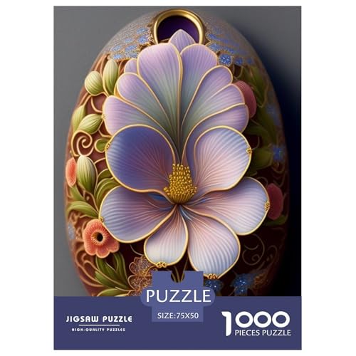 Art Flowers Puzzles für Erwachsene, 1000-teiliges Puzzle, Holzpuzzles, Puzzles für Erwachsene, 1000 Teile (75 x 50 cm) von BaoFFF