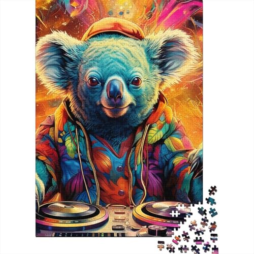 Art Koalas Puzzle, Holzpuzzle 500 Teile, geistiges Spielzeug, anspruchsvolles Freizeitpuzzle für Erwachsene und Jugendliche, 500 Teile (52 x 38 cm) von BaoFFF