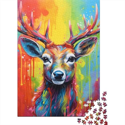 Art Moose 500-teiliges Puzzle | Puzzle | Nachhaltiges Puzzle für Erwachsene | Hochwertiges Puzzle aus 100% Holz | Lustige Spiele 500 Teile (52 x 38 cm) von BaoFFF