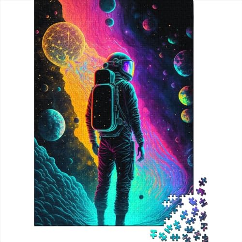 Be Like Cosmos Puzzle 1000 Teile für Teenager, Geschenke, Holzpuzzle, Puzzle für Erwachsene, Lernspiele für zu Hause, DIY-Spielzeug, Geburtstagsgeschenk, 1000 Stück (75 x 50 cm) von BaoFFF