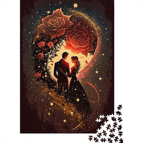 Cosmic Rose Puzzles für Erwachsene, 1000-teiliges Puzzle für Teenager, Lernspiel, Herausforderungsspielzeug, 1000 Stück (75 x 50 cm) von BaoFFF