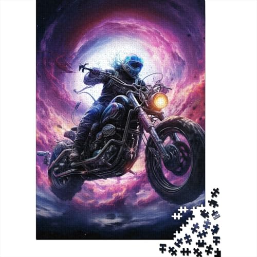 Fantasy-Motorrad-Puzzle 1000 Teile für Erwachsene, Puzzle 1000 Teile, Puzzle für Erwachsene, Geschenke, 1000 Teile (75 x 50 cm) von BaoFFF