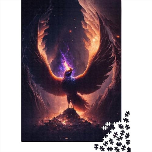 Fantasy Phoenix 300-teiliges Puzzle für Teenager, Geschenke, Holzpuzzle, Puzzle für Erwachsene, Lernspiele für zu Hause, DIY-Spielzeug, 300 Teile (40 x 28 cm) von BaoFFF