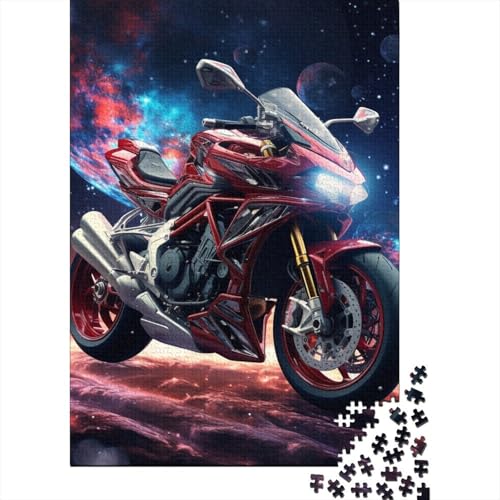 Galaxies Motorräder 300-teiliges Puzzle für Erwachsene, Puzzle 300 Teile, DIY-Puzzle-Spielzeug als Geburtstagsgeschenk 300 Teile (40 x 28 cm) von BaoFFF