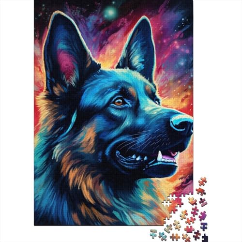 Galaxies Sheepdogs 300-teiliges Puzzle | Puzzle | Nachhaltiges Puzzle für Erwachsene | Hochwertiges Puzzle aus 100% Holz | Lustige Spiele 300 Teile (40 x 28 cm) von BaoFFF