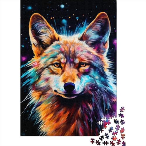 Galaxy Fox 1000-teiliges Puzzle | Puzzle | Nachhaltiges Puzzle für Erwachsene | Hochwertiges Puzzle aus 100% Holz | Lustige Spiele 1000 Teile (75 x 50 cm) von BaoFFF