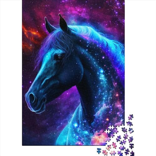 Galaxy Horse Puzzle für Erwachsene und Jugendliche, 500 Teile Puzzle, Puzzle für Erwachsene, Denksportaufgaben, Puzzles für Erwachsene, Thanksgiving-Geschenke, 500 Teile (52 x 38 cm) von BaoFFF