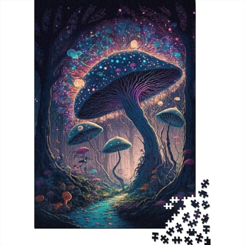 Kosmisches Pilz-Puzzle für Teenager, 1000 Teile, Puzzle, Denksport-Puzzles für Erwachsene, 1000 Teile (75 x 50 cm) von BaoFFF