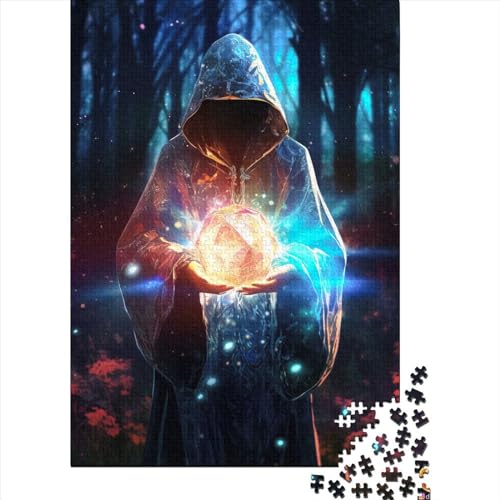 Mysterious Guardian2 Puzzle 500 Teile für Teenager-Geschenke, Holzpuzzle für Erwachsene und Teenager, lustige Puzzles, Thanksgiving-Geschenke, 500 Stück (52 x 38 cm) von BaoFFF