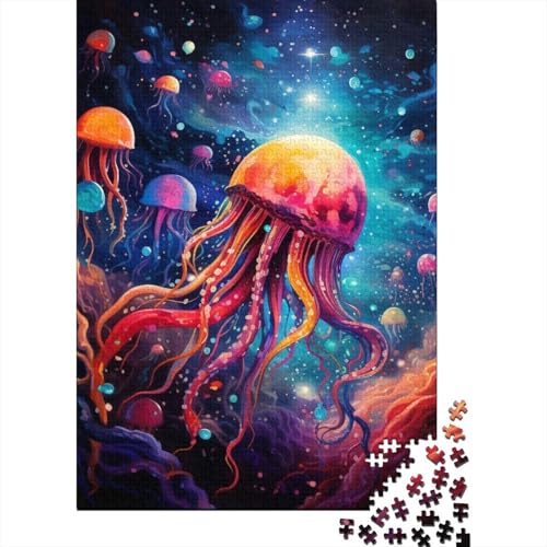 Puzzle 1000 Teile, Galaxie-Oktopus-Puzzle für Jungen und Mädchen, Schwierigkeitsgrad: Puzzle, Lernspielzeug, Spiele für die Familie, 1000 Teile (75 x 50 cm) von BaoFFF