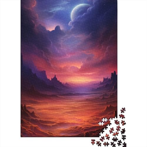 Puzzle 1000 Teile „Wüstennacht“ für Erwachsene, Puzzles, Lernspielzeug, 1000 Stück (75 x 50 cm) von BaoFFF