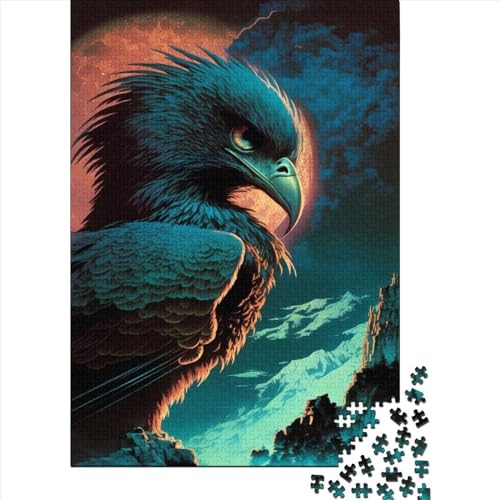 Puzzle 1000 Teile für Erwachsene Eagle1 Puzzle für Erwachsene, Holzpuzzle, tolles Geschenk für Freunde und Familie, 1000 Teile (75 x 50 cm) von BaoFFF