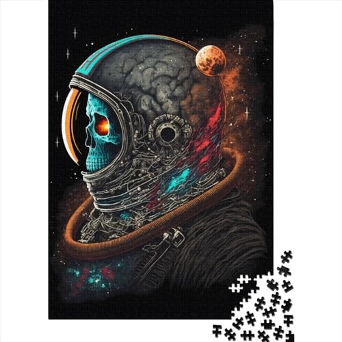 Puzzle 1000 Teile für Erwachsene und von Chained Skull Astronaut Puzzle für Erwachsene Holzbrettpuzzle Puzzle für Erwachsene Puzzle Geschenke 1000 Teile (75x50cm) von BaoFFF