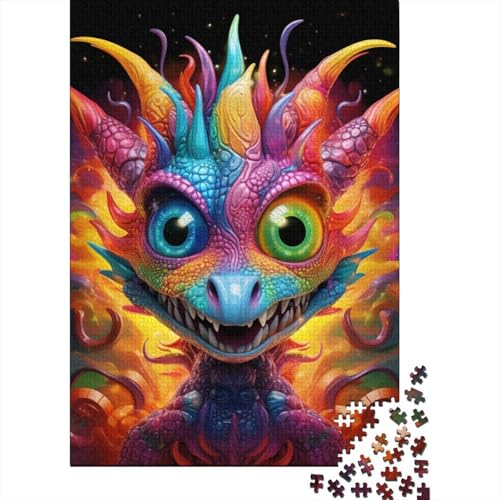 Puzzle 500 Teile, Art Dragon Baby, Puzzle für Erwachsene, Schwierigkeitsgrad: Puzzle, Lernspiele, Spielzeug, Familiendekoration, 500 Teile (52 x 38 cm) von BaoFFF