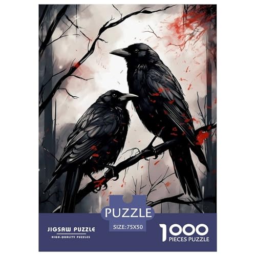 Puzzle für Erwachsene, 1000 Teile, Tierkunst, Vogelpuzzle für Erwachsene, Lernspiel für Erwachsene Teenager, 1000 Teile (75 x 50 cm) von BaoFFF