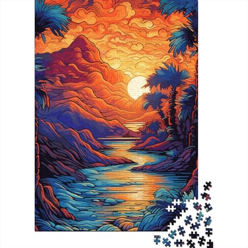 Puzzle für Erwachsene, 1000 Teile, schönes Strand-Puzzle, Puzzles für Erwachsene, Lernspiel, Herausforderungsspielzeug, 1000 Teile (75 x 50 cm) von BaoFFF