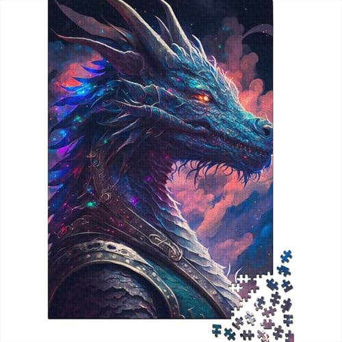 Puzzle für Erwachsene, 300 Dragonborn-Kreative quadratische Puzzles für Erwachsene, Holzpuzzles, einzigartige Herausforderungsspiele, 300 Teile (40 x 28 cm) von BaoFFF