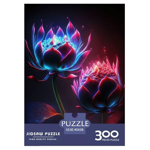 Puzzle für Erwachsene, 300 Kunstblumen, Puzzles für Erwachsene, Lernspiel für Erwachsene Teenager, 300 Teile (40 x 28 cm) von BaoFFF