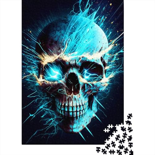 Puzzle für Erwachsene, 300 Stück, Totenkopf-Puzzle, Puzzles für Erwachsene, Lernspiel, Herausforderungsspielzeug, 300 Teile (40 x 28 cm) von BaoFFF