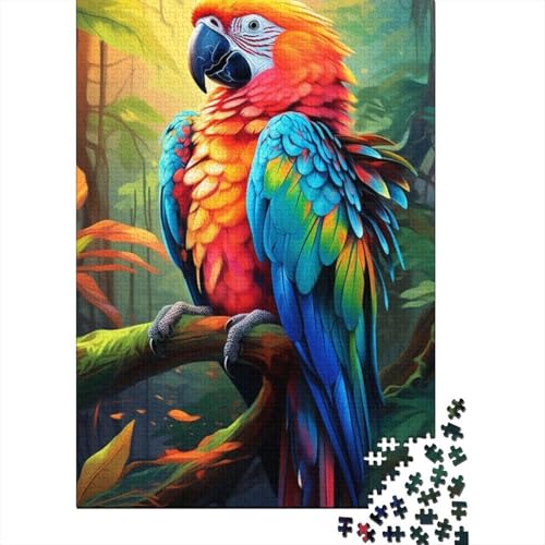 Puzzle für Erwachsene, 300 Stück, buntes Papageien-Puzzle, Puzzles für Erwachsene, Lernspiel, Herausforderungsspielzeug, 300 Teile (40 x 28 cm) von BaoFFF