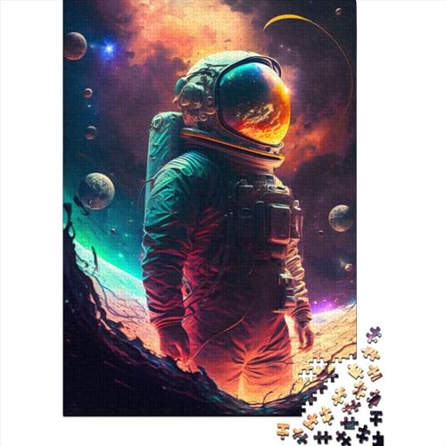 Puzzle für Erwachsene, 300 Teile, Astronaut2, Puzzle für Erwachsene, Holzbrettpuzzle, Familienunterhaltungsspielzeug, 300 Teile (40 x 28 cm) von BaoFFF