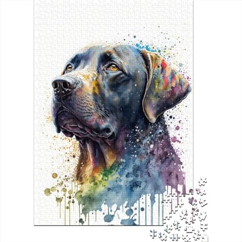 Puzzle für Erwachsene, 300 Teile, Labrador-Puzzles für Erwachsene und Holzbrett-Puzzles, Spielzeug, Denkspiel, 300 Teile (40 x 28 cm) von BaoFFF