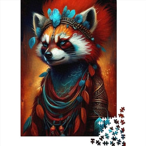 Puzzle für Erwachsene, 300 Teile, Panda-Aquarell-Tier-Puzzles für Erwachsene und Holzbrett-Puzzles, Spielzeug, Denkspiel, 300 Teile (40 x 28 cm) von BaoFFF