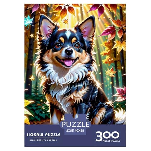 Puzzle für Erwachsene, 300 Teile, Tierkunst, Hund, Holzpuzzle für Erwachsene, Lernspiel für Erwachsene Teenager, 300 Teile (40 x 28 cm) von BaoFFF