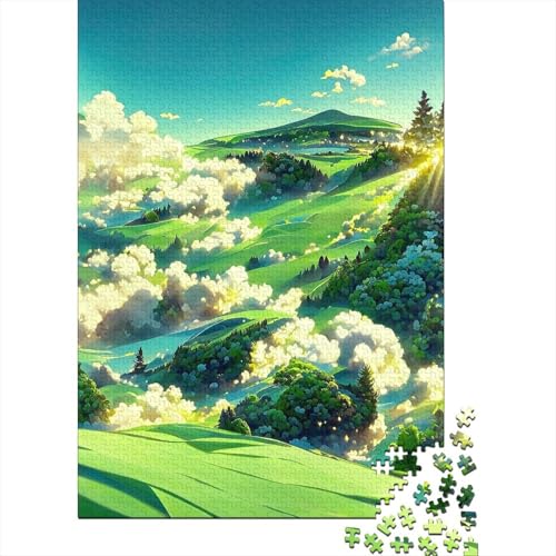 Puzzle für Erwachsene, 300-teiliges Morgenspaziergang“-Puzzle, kreative quadratische Puzzles für Erwachsene und Holzpuzzles, Stressabbau-Puzzlespiele und einzigartige Geschenke, 300 Teile (40 x 28 cm) von BaoFFF