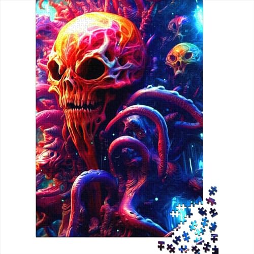 Puzzle für Erwachsene, Alien-Monster, Puzzles für Erwachsene, Puzzles für Erwachsene, Lernspiel, Herausforderungsspielzeug, 300 Teile (40 x 28 cm) von BaoFFF