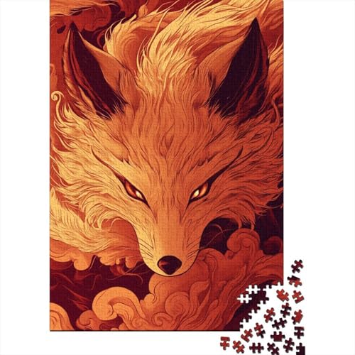 Puzzle für Erwachsene, Fuchs, 300-teiliges Puzzle, Holzpuzzle für Erwachsene und ab 18 Jahren, Geschenk für Erwachsene und 300 Teile (40 x 28 cm) von BaoFFF