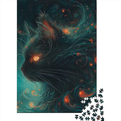 Puzzle für Erwachsene, Katze, 500 Teile, Puzzle für Erwachsene, Holzpuzzle für Erwachsene und ab 18 Jahren, Lernspielzeug, 500 Teile (52 x 38 cm) von BaoFFF