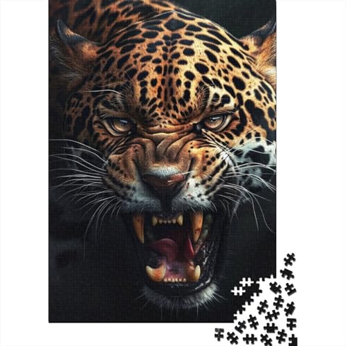 Puzzle für Erwachsene, Leopard, 1000 Teile, Puzzle für Erwachsene, Holzpuzzle für Erwachsene und ab 18 Jahren, Lernspielzeug, 1000 Teile (75 x 50 cm) von BaoFFF