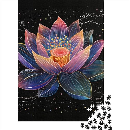 Puzzle für Erwachsene, Lotus, 500-teiliges Puzzle, Holzpuzzle für Erwachsene und ab 18 Jahren, tolle Geschenke zu Weihnachten, 500 Teile (52 x 38 cm) von BaoFFF