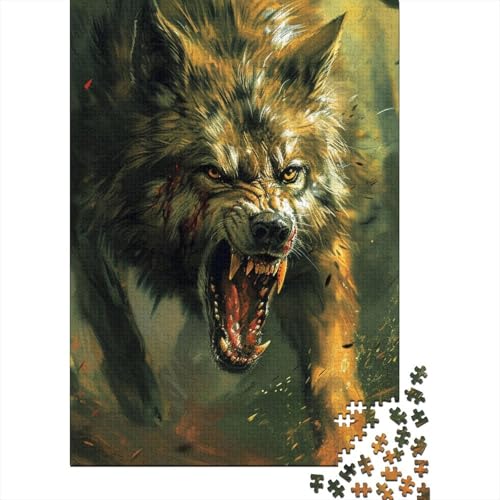 Puzzle für Erwachsene, Wolf, 1000-teiliges Puzzle, Holzpuzzle für Erwachsene und ab 18 Jahren, tolle Geschenke zu Weihnachten, 1000 Teile (75 x 50 cm) von BaoFFF