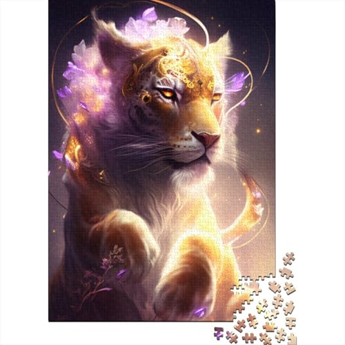 Puzzle für Erwachsene, schöner Löwe, Puzzle für Erwachsene, Lernspiel, Herausforderungsspielzeug, 1000 Teile (75 x 50 cm) von BaoFFF