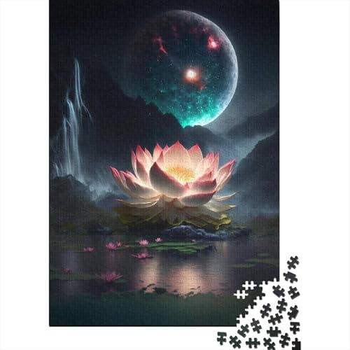 Puzzle für Erwachsene 1000 Stück, Galaxy Fantasy Lotus Puzzle, Puzzles für Erwachsene, Lernspiel, Herausforderungsspielzeug, 1000 Teile (75 x 50 cm) von BaoFFF