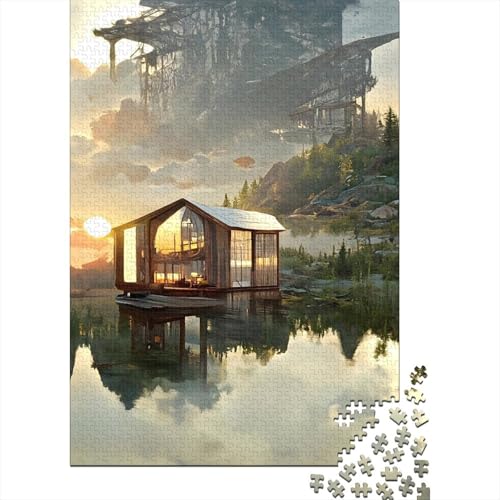 Puzzle für Erwachsene 1000 Teile Morgenspaziergang Puzzles für Erwachsene und Holzbrettpuzzles Spielzeug Denkspiel 1000 Teile (75 x 50 cm) von BaoFFF