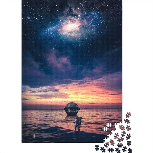 Puzzle für Erwachsene 500 Teile Astronaut564 Puzzles für Erwachsene und Holzbrettpuzzles, Spielzeug, Denkspiel, 500 Teile (52 x 38 cm) von BaoFFF