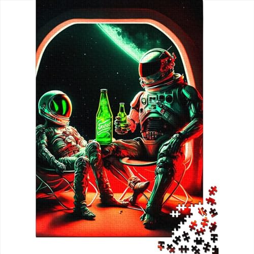 Puzzle für Erwachsene und Jugendliche, Astronaut97, Holzpuzzle für Teenager, Geschenke, Heimdekoration, Puzzlespielzeug, Erntedankgeschenke, 500 Teile (52 x 38 cm) von BaoFFF