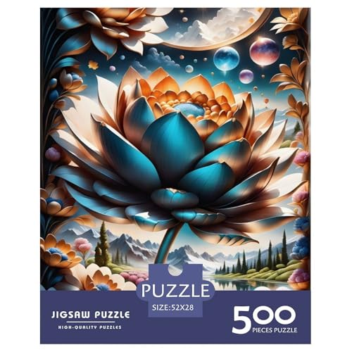 Puzzle für Erwachsene und Jugendliche, Kunstblumen, Puzzles für Teenager, Geschenke, Erwachsene, 500 Teile (52 x 38 cm) von BaoFFF