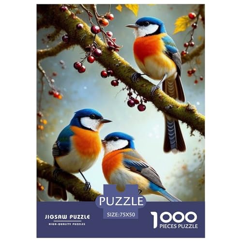 Puzzle für Erwachsene und Jugendliche, Tierkunst, Vogelpuzzle, Puzzle für Erwachsene, Geschenke für Erwachsene, 1000 Teile (75 x 50 cm) von BaoFFF